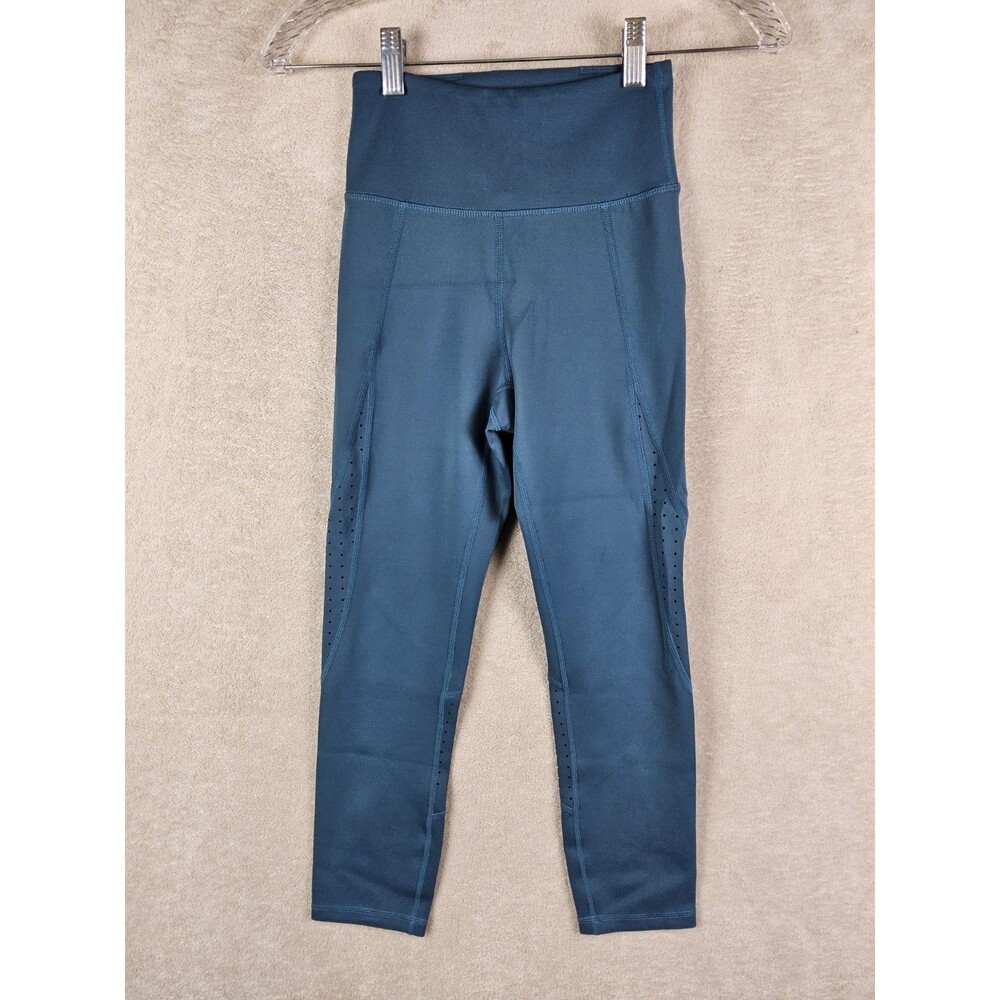 Iris & Ink Women's Athletic Pantaloni Leggings Tapestry Blue White Size XS